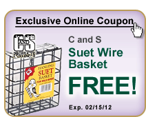 C&S Suet Wire Basket FREE!